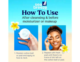 Seabreeze Astringent leaves clean, fresh skin after use.