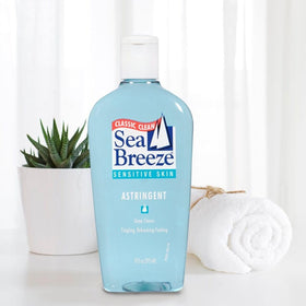 Fresh-looking face after using Sea Breeze Astringent for a refreshed feel.