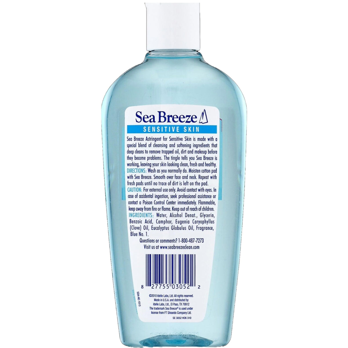 Pouring Sea Breeze Astringent for refreshing cleanse removes oil.