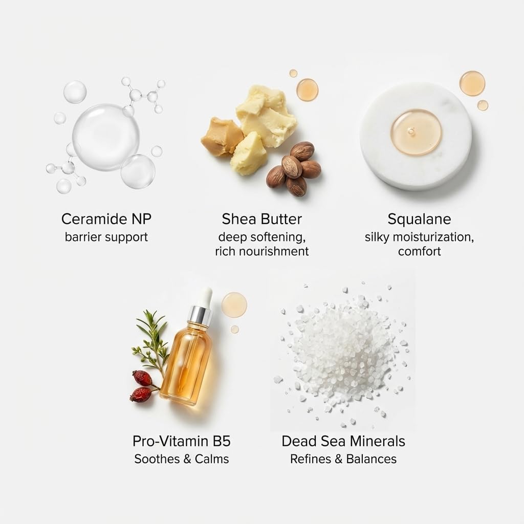 SEACRET Dead Sea minerals close-up underscores mineral-rich hydration.