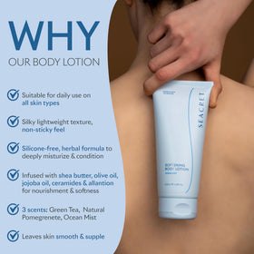 SEACRET Squalane & Shea Butter close-up demonstrates deep hydration.