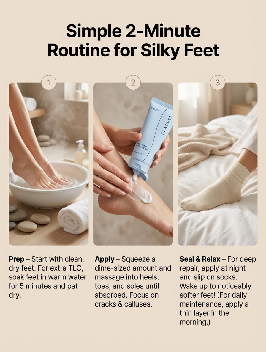 SEACRET Cocoa and Shea Butter create a protective barrier.