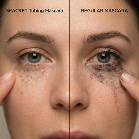 SEACRET mascara cone-shaped brush close-up for precise lash coating