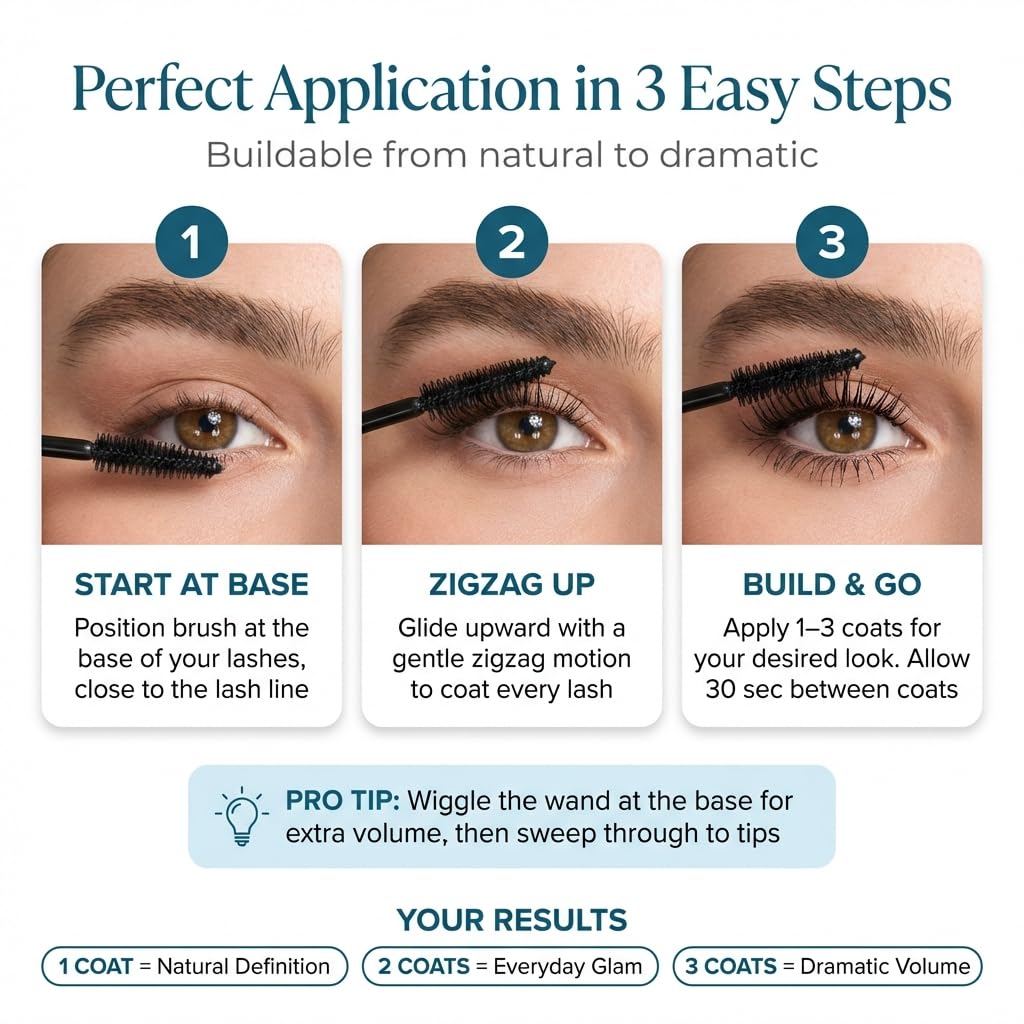 SEACRET mascara safe for sensitive eyes and contact lens wearers