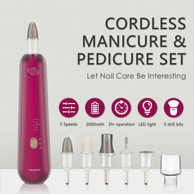 SEAMIND led-light nail file closeup for precise shaping and polishing.