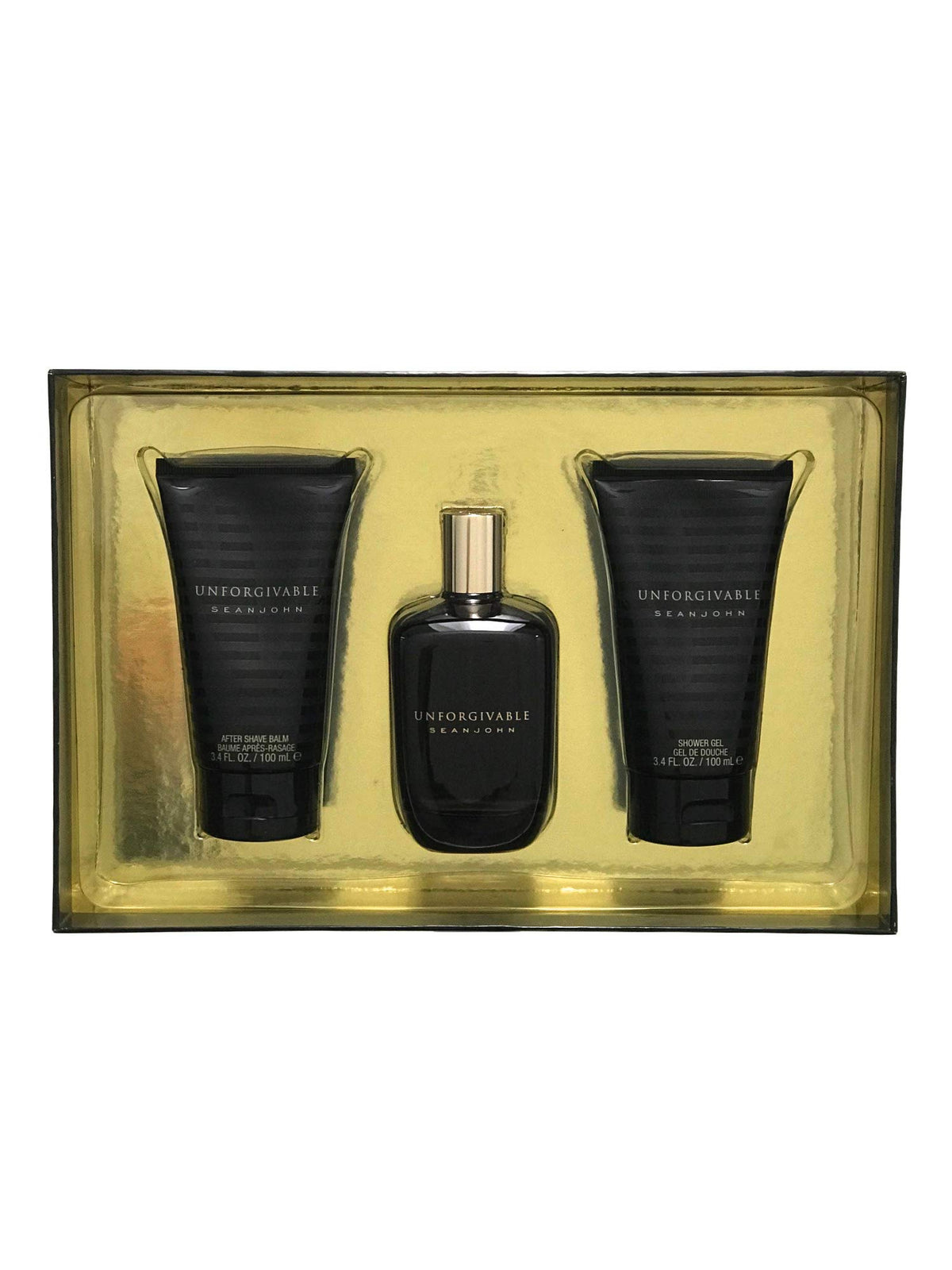 Sean John Unforgivable 3-Piece Set EDT bottle for daily masculine fragrance