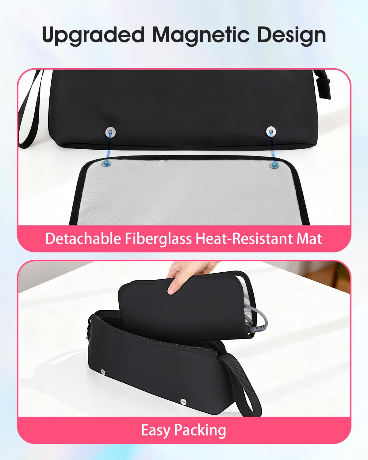Seashpea travel-friendly sleek design fits luggage and stays stylish