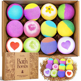 SeasonBliss bath bomb freesia for a soothing floral soak.
