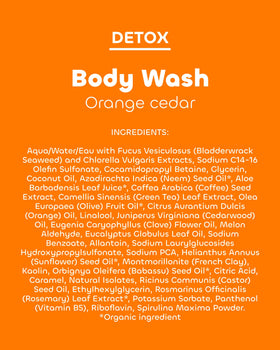 The Seaweed Bath Co Detox Body Wash foam close-up captures rich lather