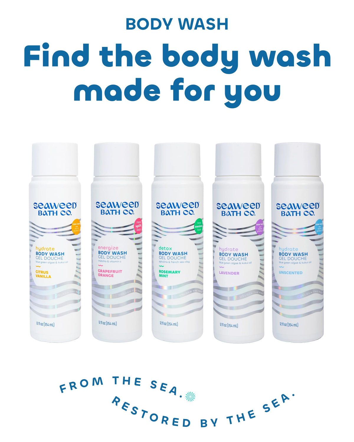 Seaweed Bath Co. Detox Body Wash lathers generously, suitable for adults and kids.