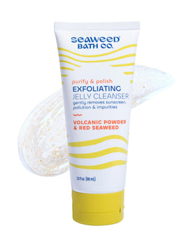 Seaweed Bath Co exfoliating jelly cleanser bottle for gentle daily cleanse and radiant skin
