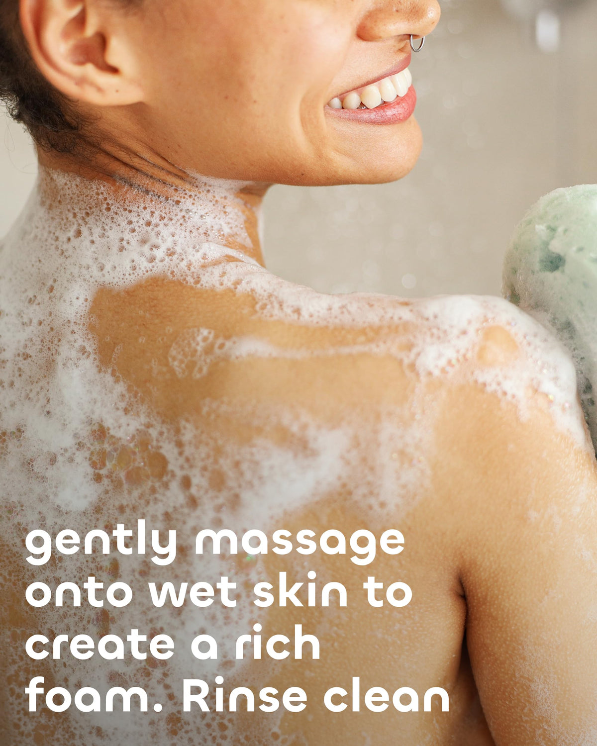 Seaweed Bath Co. Hydrate coconut oil image suggests gentle cleansing.