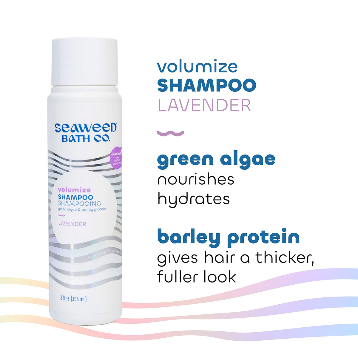 Seaweed Bath Co. Volumize eco-packaging emphasizes sustainable, cruelty-free commitment