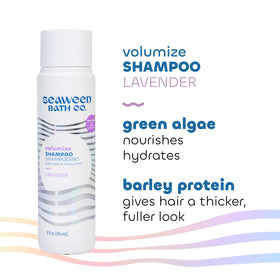Seaweed Bath Co. Volumize eco-packaging emphasizes sustainable, cruelty-free commitment