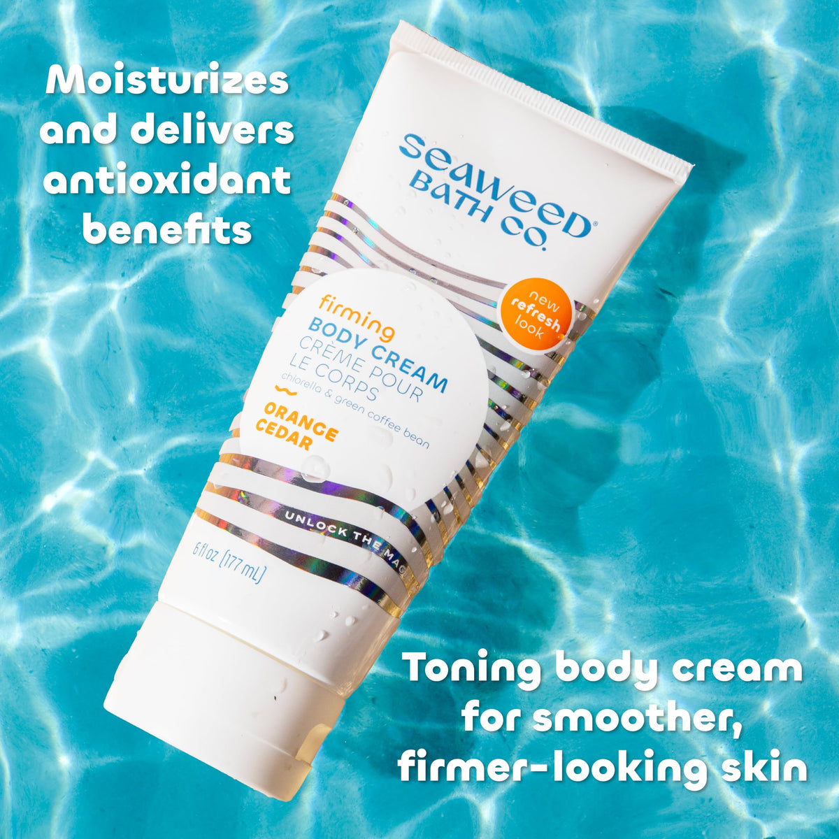 Cream texture close-up shows smooth, rich moisture for daily skin care.