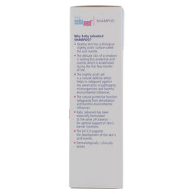 SEBAMED Children's Shampoo 250 ml packaging on shelf for compact daily use