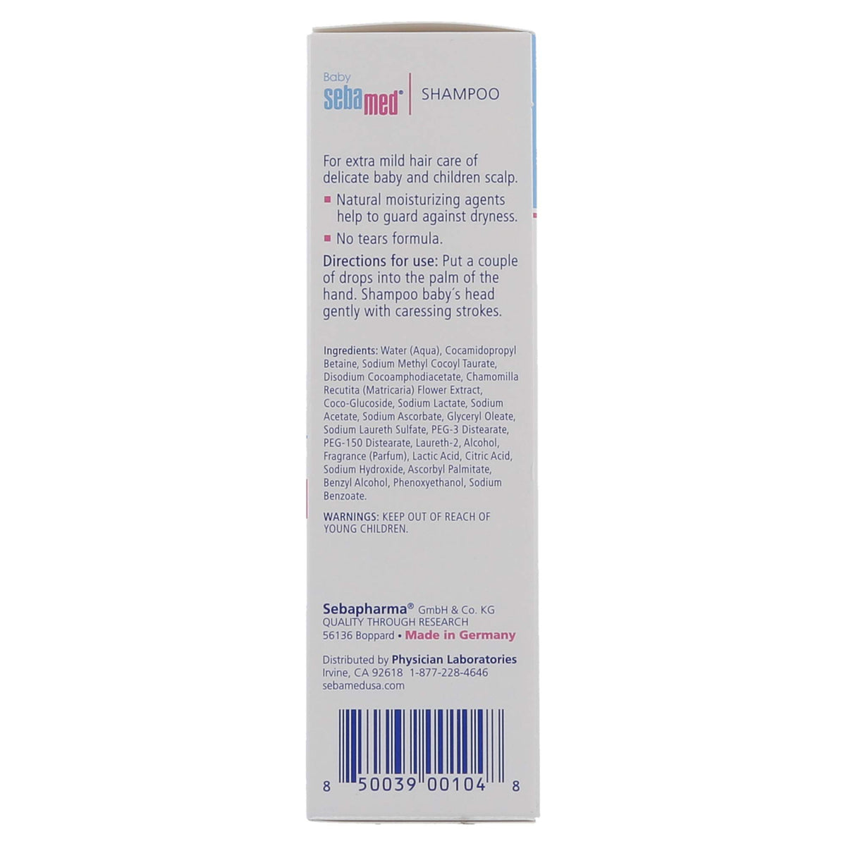 SEBAMED Children's Shampoo after-wash hair feels soft and manageable
