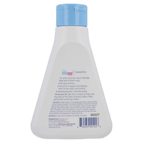 SEBAMED Children's Shampoo phthalate-free icon communicates safe ingredients
