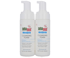Sebamed Clear Face Cleansing Foam bottle for daily oil balance and gentle cleansing.