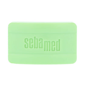 Sebamed dermatologist recommended symbol highlighting trusted care for sensitive skin.