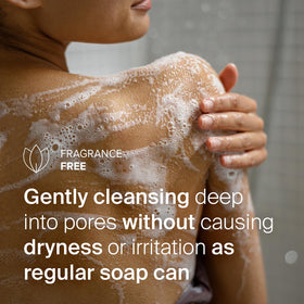Creamy lather from SEBAMED fragrance-free cleanser ideal for everyday use