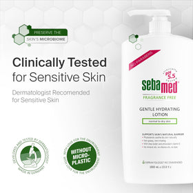 SEBAMED fragrance-free lotion 1 liter packaging ideal for family use