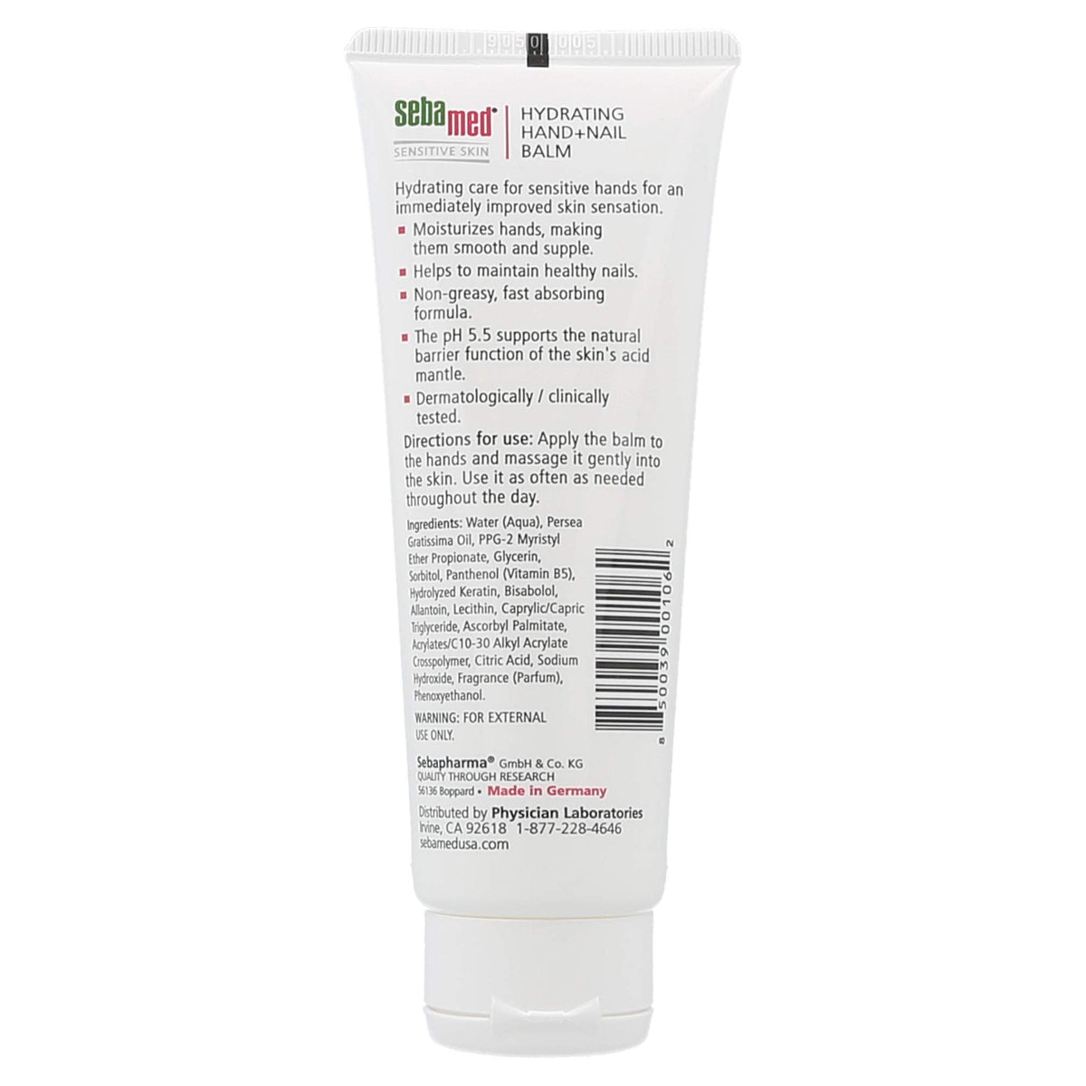 Sebamed keratin-enriched formula supporting nails and hands in daily use.