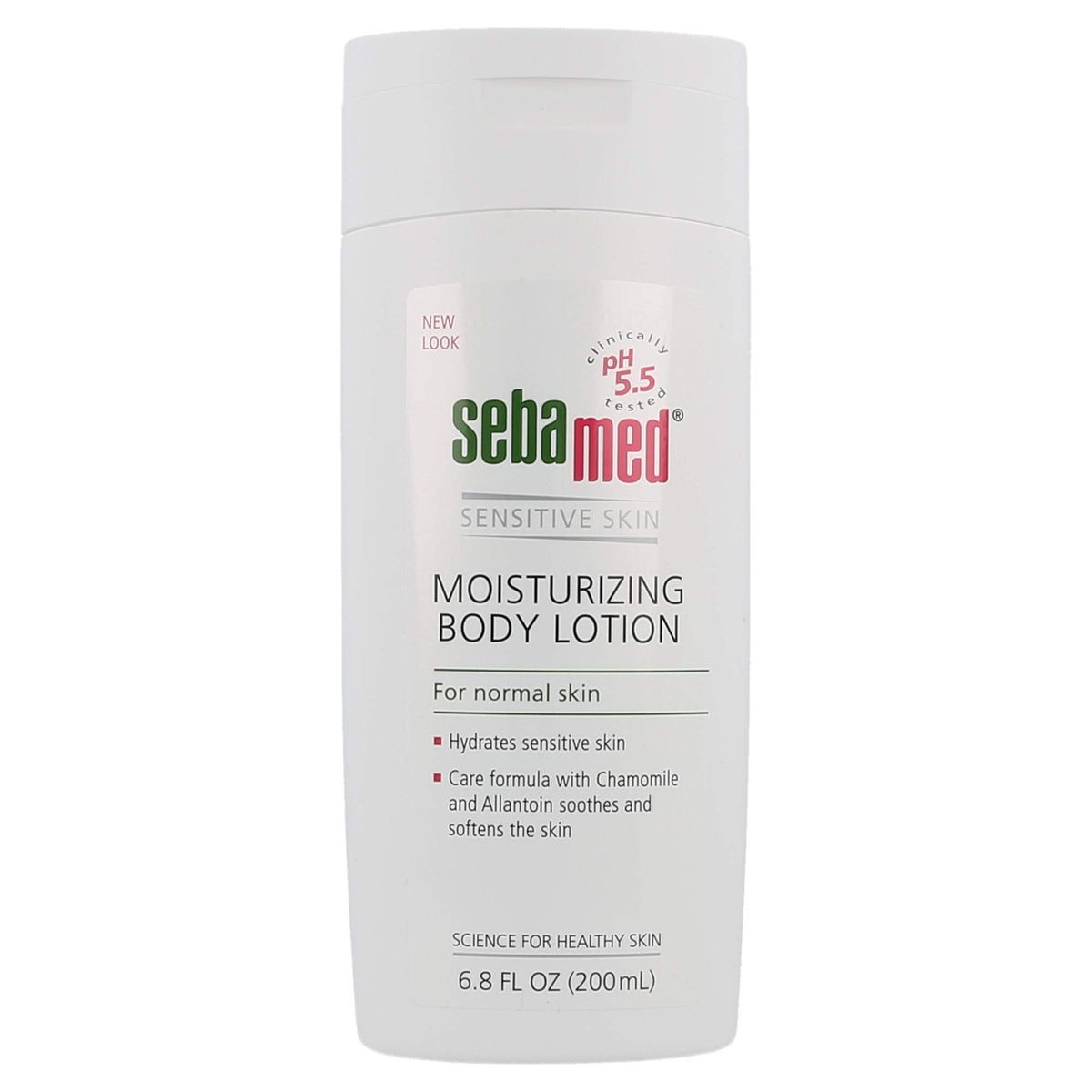 SEBAMED Moisturizing Lotion bottle showing gentle, pH-balanced care for sensitive skin.