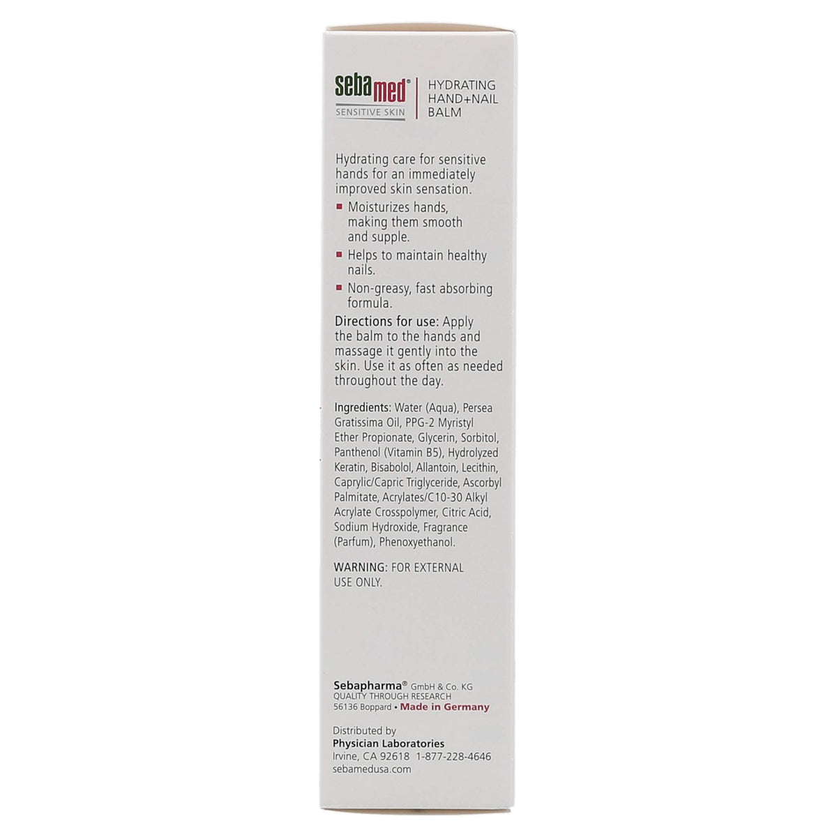 pH-balanced care emphasizing skin barrier-friendly Sebamed formulation.