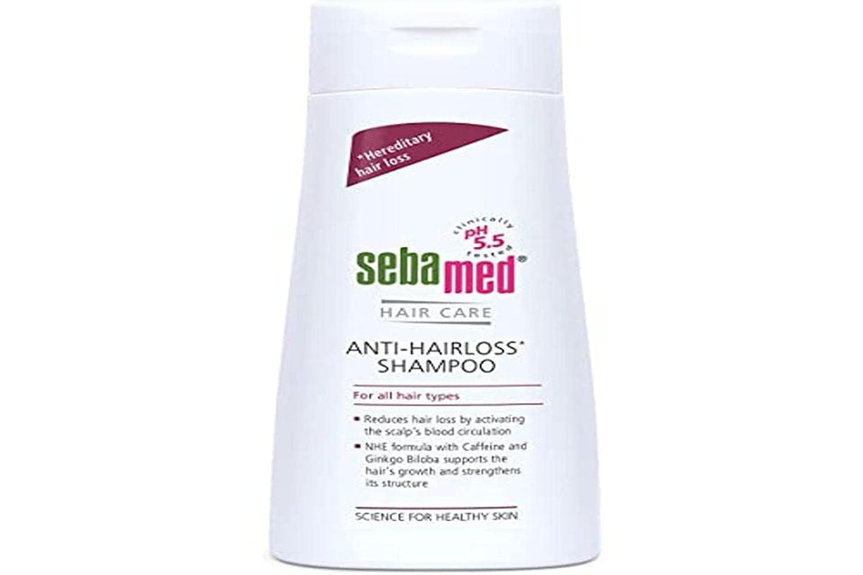 SEBAMED Scalp Activating Shampoo bottle front view supports everyday scalp cleansing.