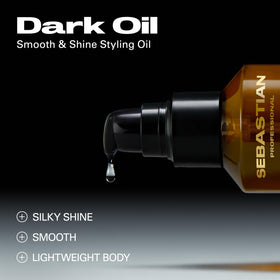 Sebastian Dark Oil argan-sandalwood-blend closeup highlights shine