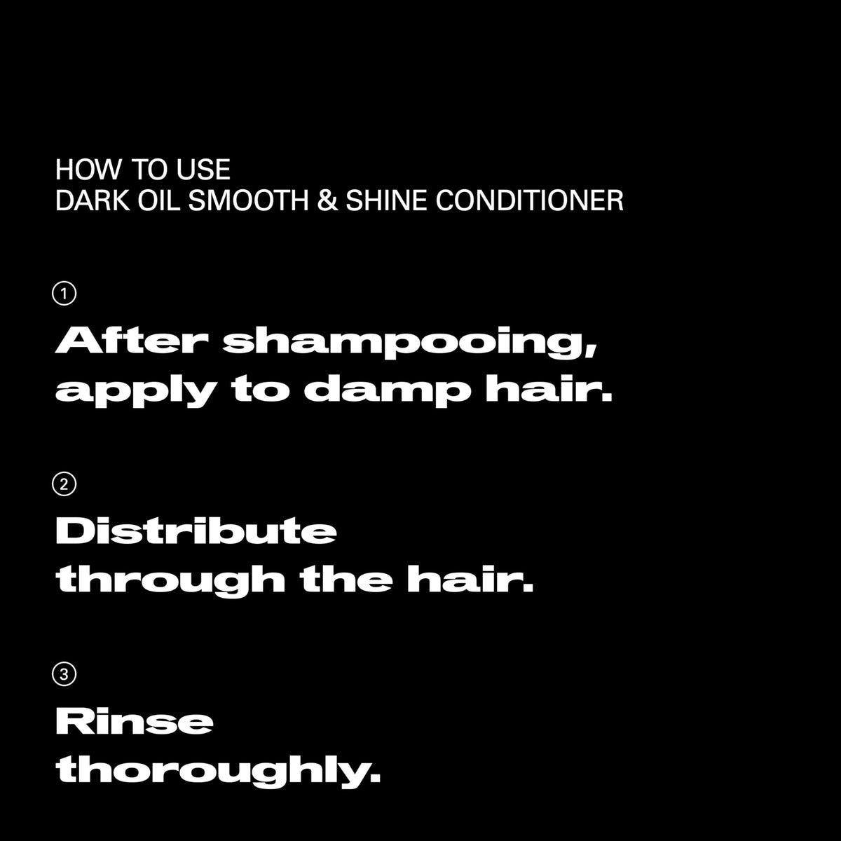Sebastian Dark Oil conditioner fragrance evokes luxurious scent during routine.
