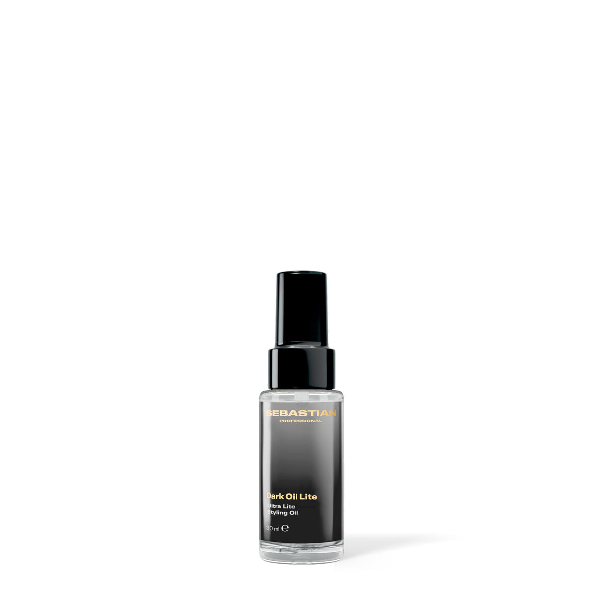 Sebastian Dark Oil Lite bottle pour showing ultra-light smoothing and shine
