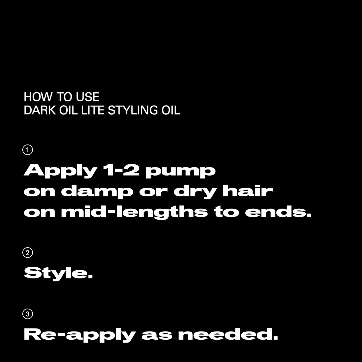 Sebastian Dark Oil Lite ideal for fine hair with lightweight touch