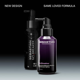 Sebastian No Breaker spray on damp hair for even distribution and body.