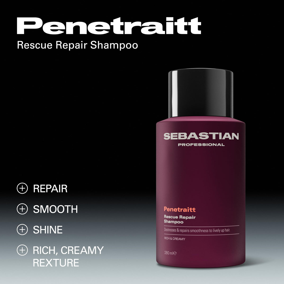 Sebastian Penetraitt lather action demonstrates cleansing foam for hair
