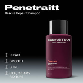 Sebastian Penetraitt lather action demonstrates cleansing foam for hair