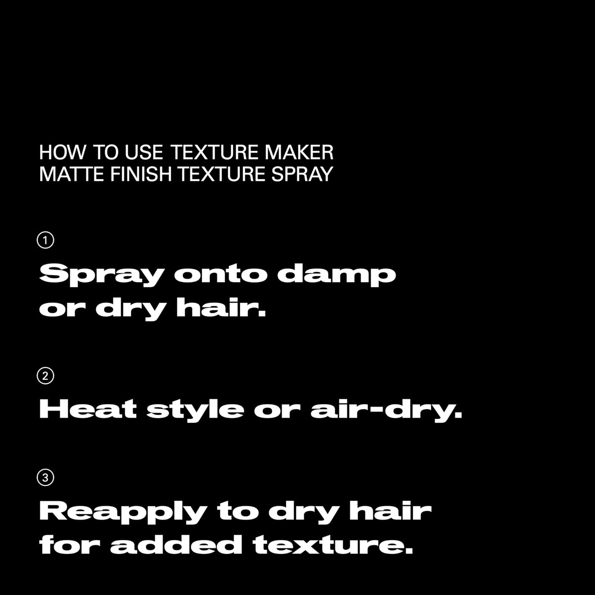 Sebastian Texture Maker spray on dry hair to mold texture