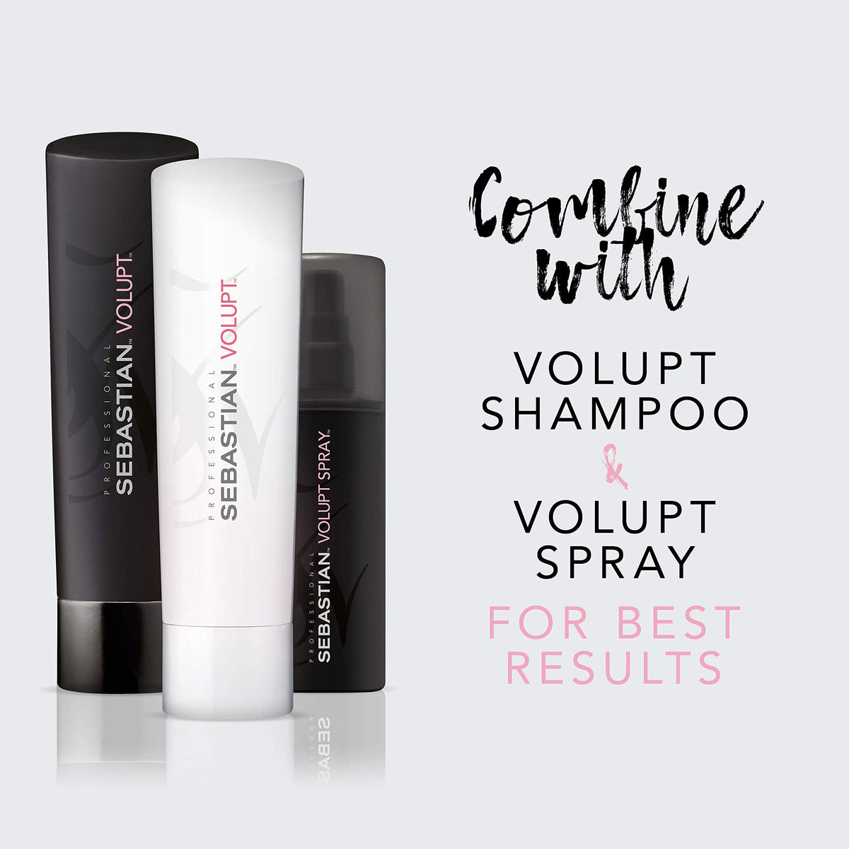 Sebastian Volupt water drops on hair illustrate light conditioning without heaviness