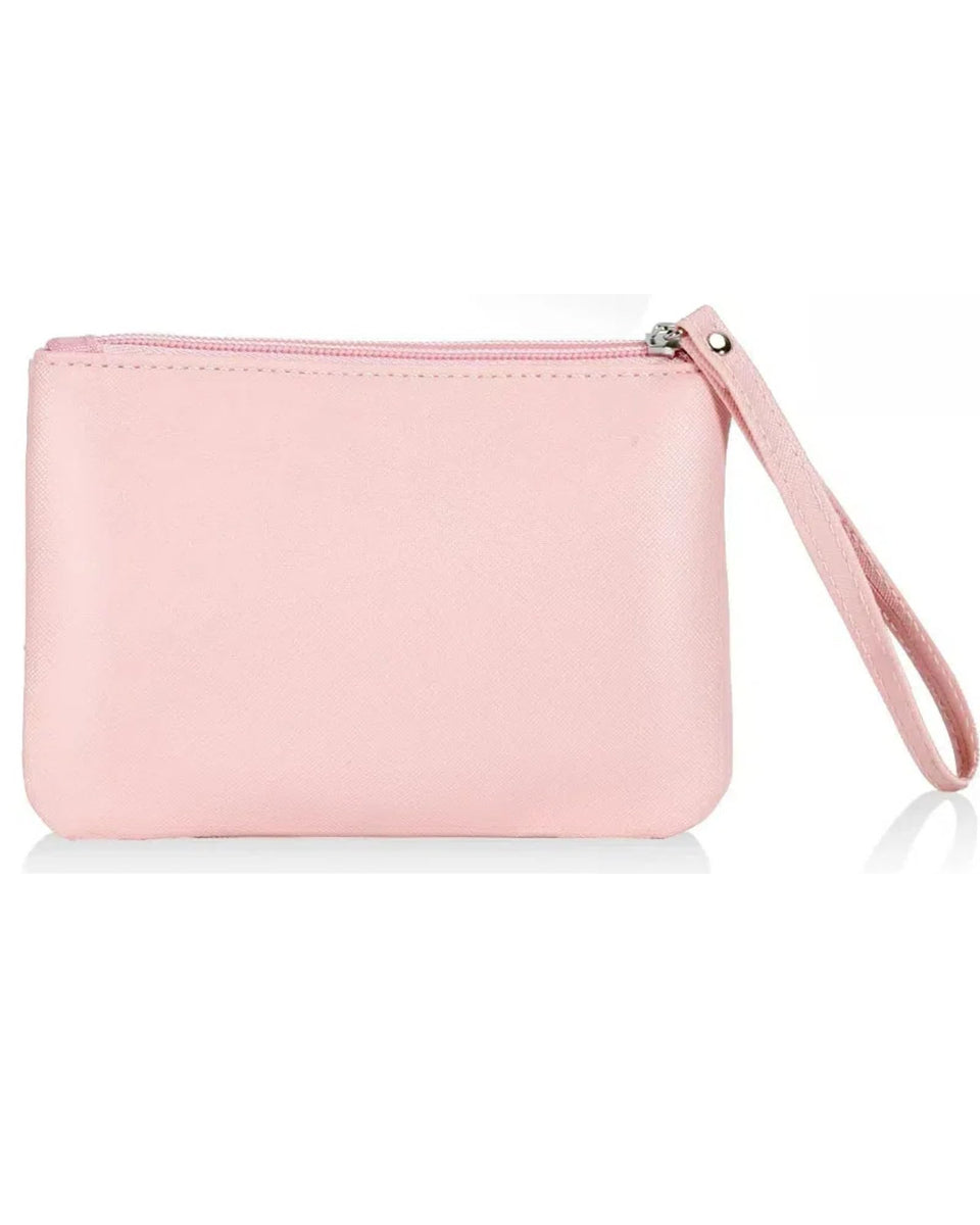 SeBUCUOO clutch stadium compact pink front, easy event carry.