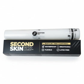 Second Skin Tattoo Cover adhesive wrap stays securely in place.