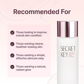 Secret Key toner demonstrates even-tone focus and subtle firmness as it absorbs.