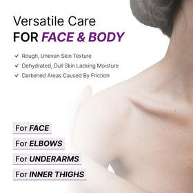 Underarm area treated with Secret Key gel for balanced tone
