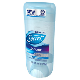 Secret Outlast clear gel texture close-up reveals smooth, easy glide.