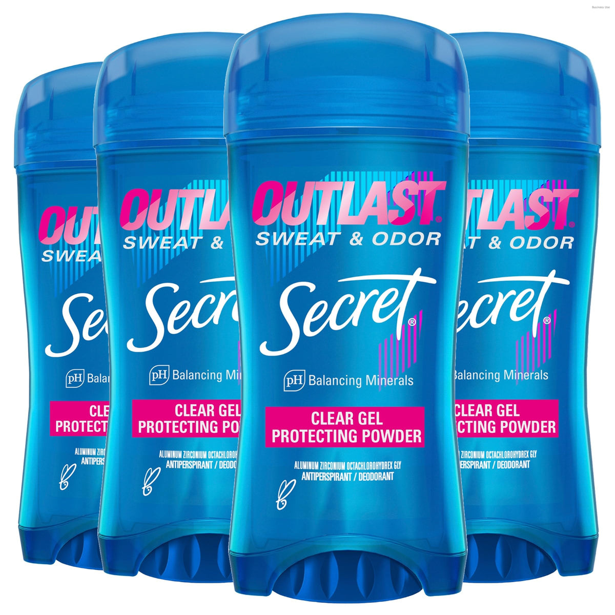 Secret Outlast women deodorant clear gel application for stain-free wear