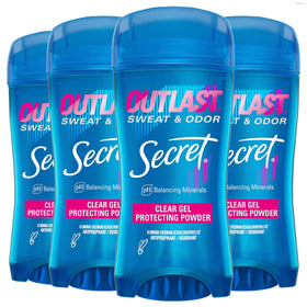 Secret Outlast women deodorant clear gel application for stain-free wear