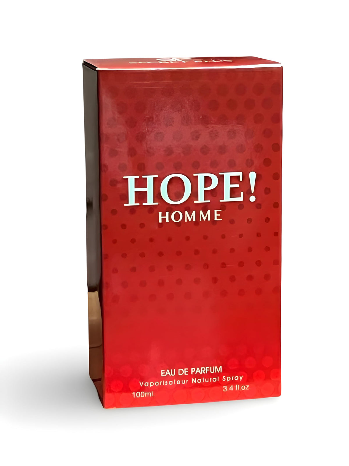 Secret Plus HOPE! HOMME EDP note close-up highlighting spicy and floral hints.