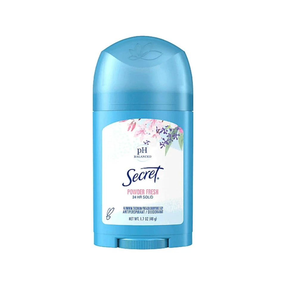 Secret Wide Solid Pwdr Fresh bottle front view highlights refreshing scent and daily use