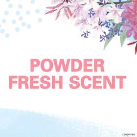 Secret Wide Solid Pwdr Fresh six-pack pack-shot emphasizes value for ongoing freshness
