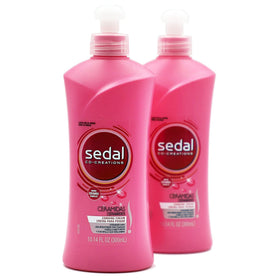 Sedal Co-Creations Ceramidas leave-in bottle close-up for daily hydration and shine